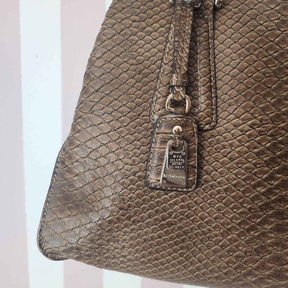 Liz Claiborne Textured Brown Shoulder Bag - Picture 7 of 7